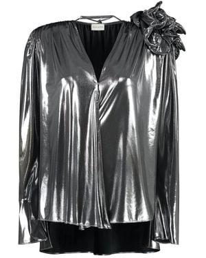 Magda Butrym Blouse With Ruffles - Black