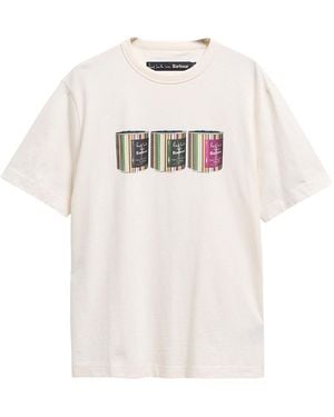 Barbour Paul Smith Loves T-Shirt Con Stampa "Tinned" - White
