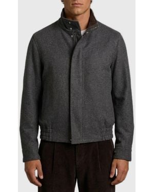 Lardini Anthracite Barcon Bomber Jacket - Gray