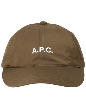 A.P.C. Baseball Cap With Logo - Brown