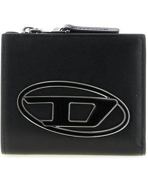 DIESEL '1Dr Bi Fold Zip L' Wallet - Black