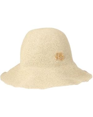 Ruslan Baginskiy Straw Hat With Embroidered Loco - Natural