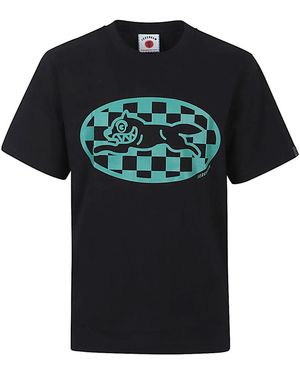 BBCICECREAM Checker Running Dog T-Shirt - Black