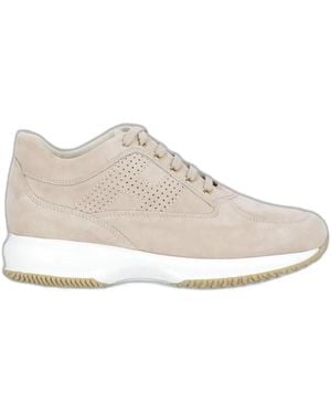 Hogan Interactive Suede Trainers - White