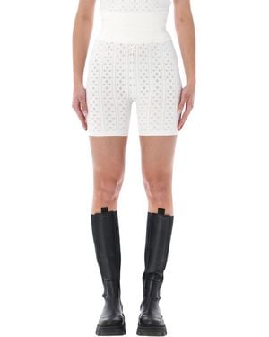 JW Anderson Pointelle Knit Shorts - White