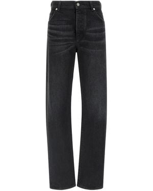 Fendi Stitching Jeans With Visible Thread - Black