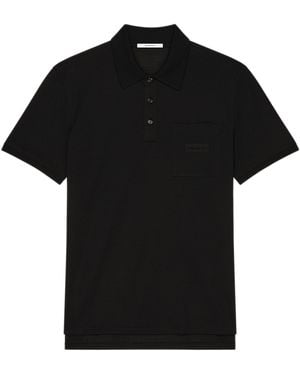 Givenchy Cotton Polo Shirt With Applique - Black