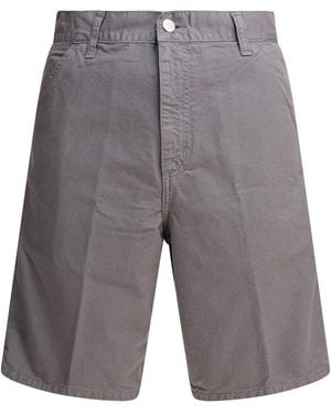 Carhartt Logo Drill Shorts - Gray