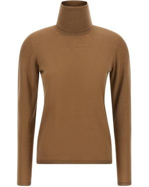 Max Mara 'Saluto' Turtleneck Jumper - Brown