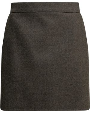 Max Mara Wool Miniskirt - Black