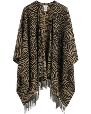 Fendi 'Tiger' Poncho - Black
