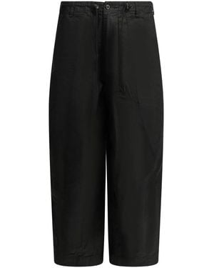 Needles Fatigue Cotton Parachute Trousers - Black