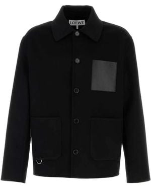 Loewe Wool Blend Jacket - Black