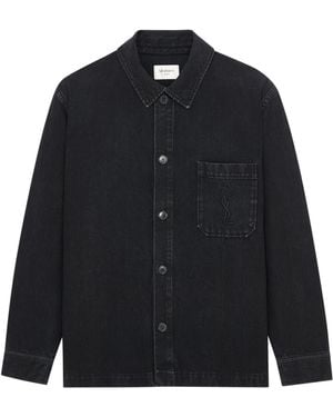Saint Laurent Cassandre Overshirt - Black