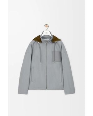 Loewe Cotton Hooded Jacket - Gray