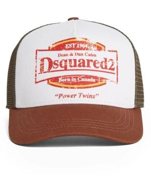 DSquared² Cap With Printed Logo - Red