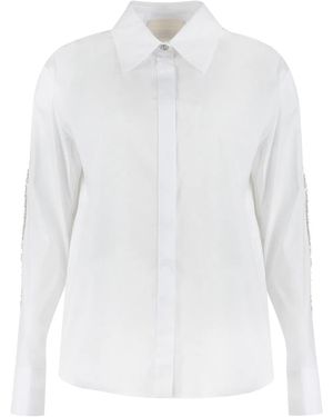 Genny Stretch Poplin Shirt - White