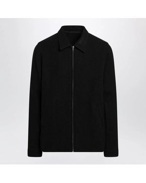 Rick Owens Wool Zipup Jacket - Black
