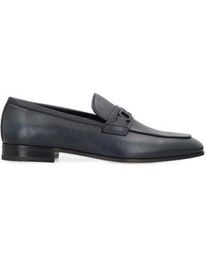 Ferragamo Leather Moccasins - Black