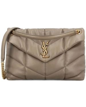 Saint Laurent Ysl Loulou Puffer M - Grey