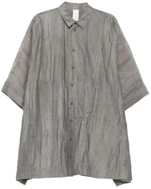 SOH Cotton Blend Blouse - Gray
