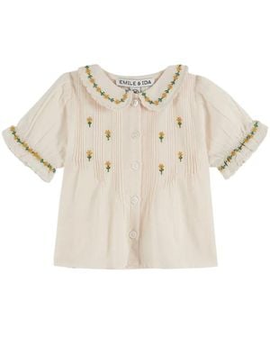 Emile Et Ida Emile & Ida Blouse Brodee - Natural
