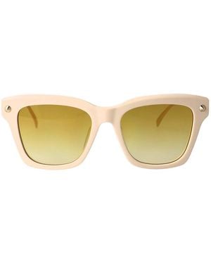 McQueen Metallic Sunglasses - Yellow