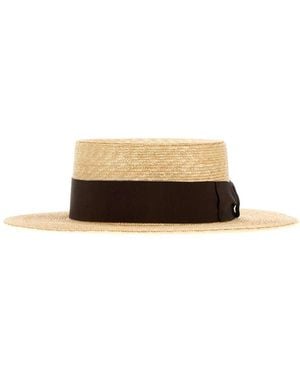 Borsalino Magiostrina Treccia Paglia Tesa Media - Natural