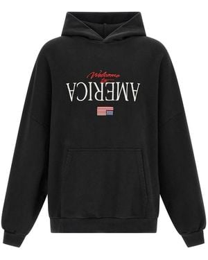 Willy Chavarria 'Welcome To America-Hooligan' Hoodie - Black