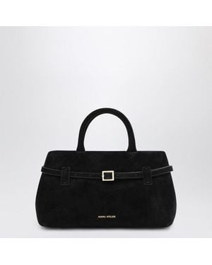 MANU Atelier Le Cambon 35 Suede Bag - Black