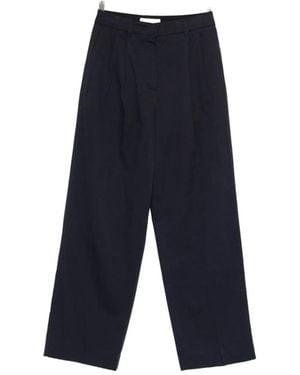 DUNST Cotton Blend Chino Pants - Blue