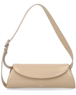 Jil Sander Leather Shoulder Bag - Natural