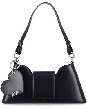Justine Clenquet Marla Leather Shoulder Bag - Black