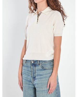 Burberry Polo Mc Punto Natural - White