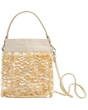 STAUD Lila Mini Bag Ivory - Metallic