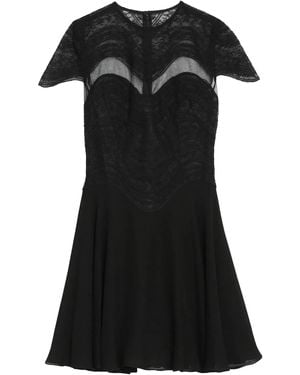 Costarellos Mangano Silk Georgette Dress - Black