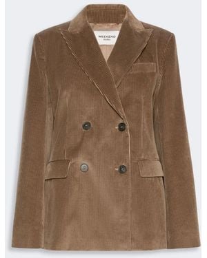 Weekend by Maxmara Wkdkatanga Jacket Leather - Brown