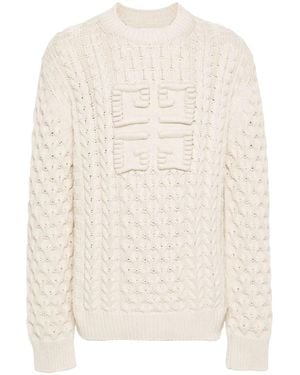 Givenchy Jersey With Logo - Natural