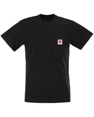 Carhartt T-Shirt With Pocket And Heart Label - Black