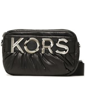Michael Kors Leonie Logo Plaque Crossbody Bag - Black