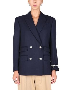 McQueen Double-Breasted Jacket - Blue