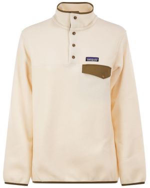 Patagonia Recycled Fleece Snap-Button Pullover - Natural