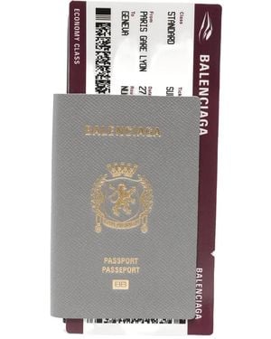 Balenciaga Passport Wallet - Gray