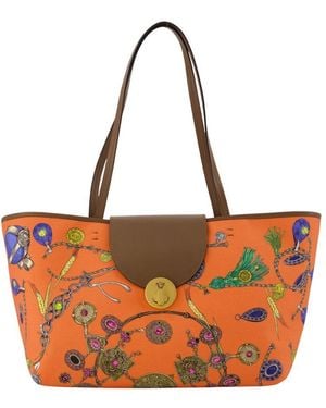 Versace Small St. Broken Jewels Tote Bag - Red