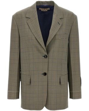 Marni Prince Of Wales Blazer - Green
