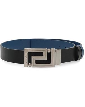 Versace Leather Belt - Blue