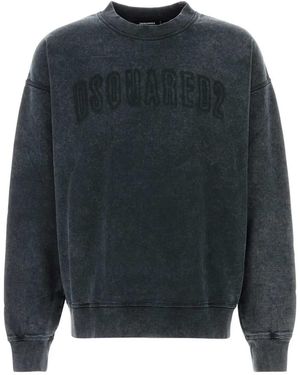 DSquared² Graphite Cotton Sweatshirt - Gray