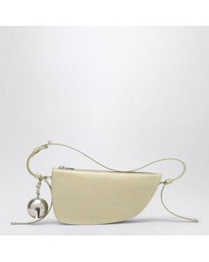 Burberry Small Shield Light Leather Bag - White