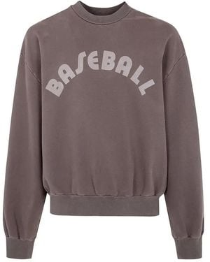 Fear Of God Baseball Classic Fit Half Raglan Sweatsh - Brown