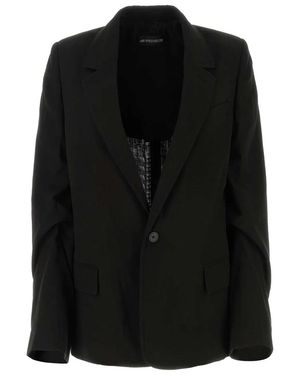 Ann Demeulemeester Cotton Renske Blazer - Black